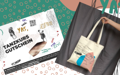 Tanzkurs-Gutschein + IG HOP Tote-Bag-Unikat for -20%